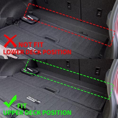 HAFIDI® Floor Mats & Cargo Liner Set Fit for 2017-2022 Nissan Rogue Sport (Cargo Liner Only Fit the Upper Layer) All Weather Protection TPE Car Full Set Floor Liners Custom Accessories - Black - Image 2