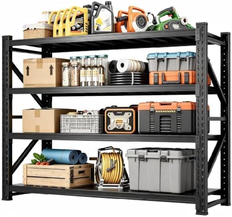 Heavy‑Duty Metal Garage Shelving Unit, 3000 LBS Total Load Capacity by KOBITOGarageStorageShelves