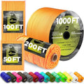 Paracord Rope 550 lb 4mm – Parachute Cord – Utility Camping Rope by TECEUM