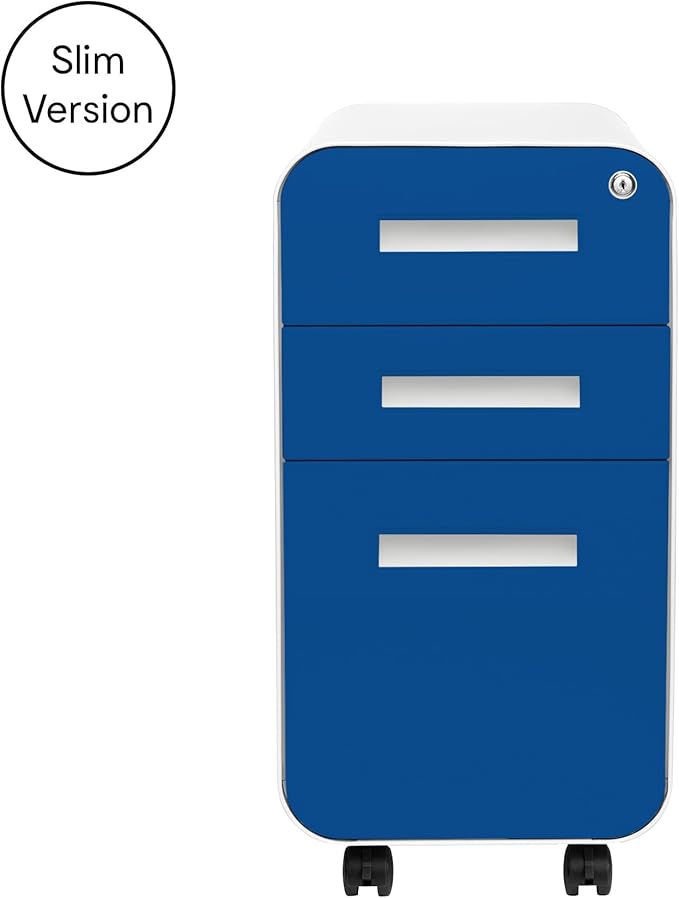 Laura Davidson Furniture Stockpile Slim 3-Drawer Mobile File Cabinet - Image 3