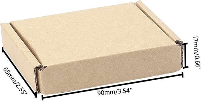 Ellbest 50pcs Kraft Paper Boxes, Corrugated Mailing Cardboard Packing Box - Image 2