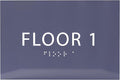 6" X4" Floor 1 Sign by ADACentralSigns
