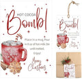 Gersoniel 200 Pcs Christmas Snowflake Hot Cocoa Bomb Instruction Tags by Gersoniel