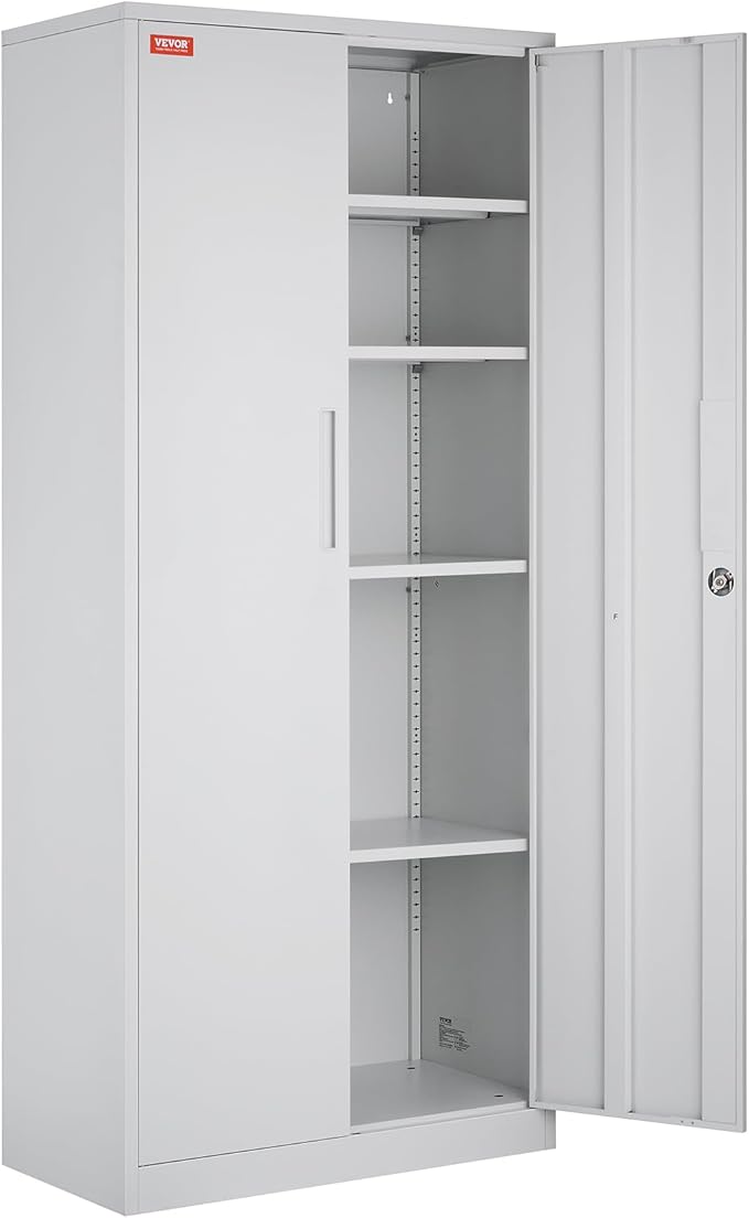 VEVOR Metal Storage Cabinet, Steel Locking Storage Cabinet - Image 10