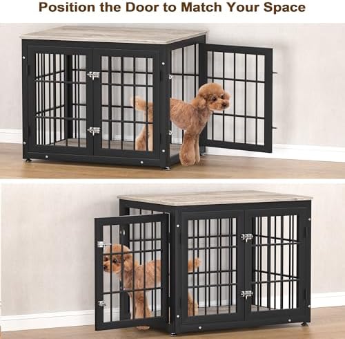 rehomerance 32" Heavy Duty Dog Crate Furniture for Small and Medium Dogs - Image 3