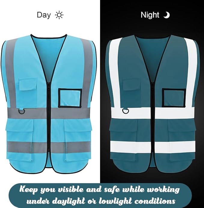BeautyWill Safety Vest 10 Pack Customize Logo Class 2 High Visibility - Image 5