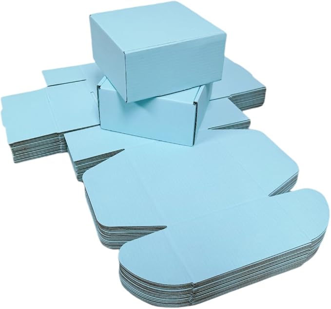 10 Pcs 9.8 x 9.8 x 4 inches Large Size Corrugated Cardboard Gift Boxes - Image 4