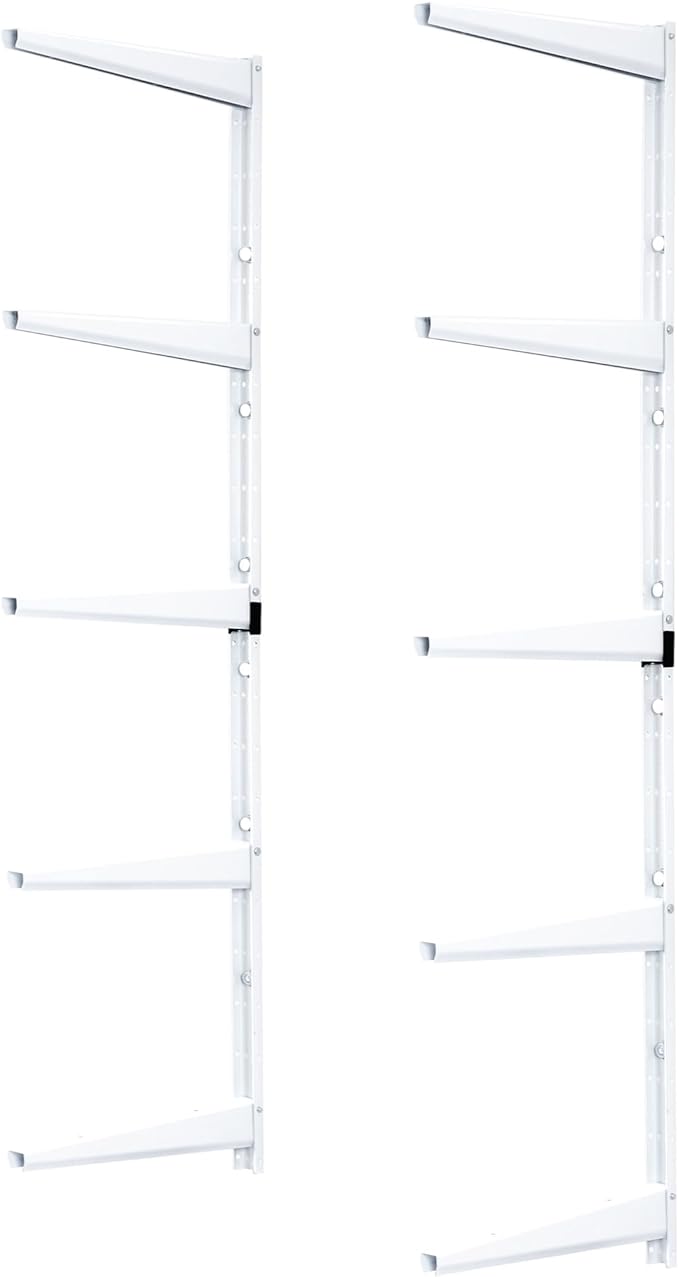 Minimalistic White Shelf Brackets by Delta Cycle, Holds Up to 800 lbs, Modern by deltaCycleandHome