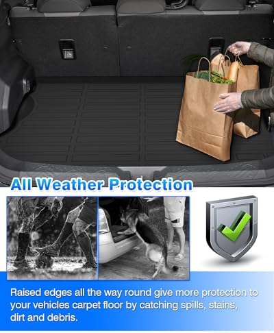 Cartist Cargo Liner Fits for 2018-2023 Crosstrek & 2017-2023 Impreza (Not fit Crosstrek Hybrid Models) Accessories All Weather Trunk Mat for Crosstrek Carpet Protection TPE Heavy Duty - Image 3