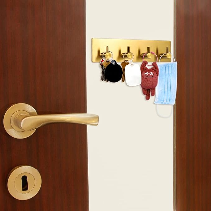 Picowe Key Holder for Christmas Wall Decorative, Adhesive Stainless Steel Key - Image 4
