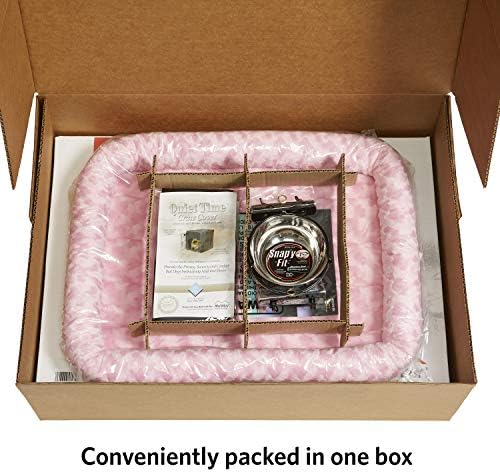 MidWest Homes for Pets Pink Fashion iCrate Starter Kit, 24-inch Dog Crate Bundle for Small Dogs, Includes Crate, Pet Bed, 2 Bowls and Privacy Cover - Image 3