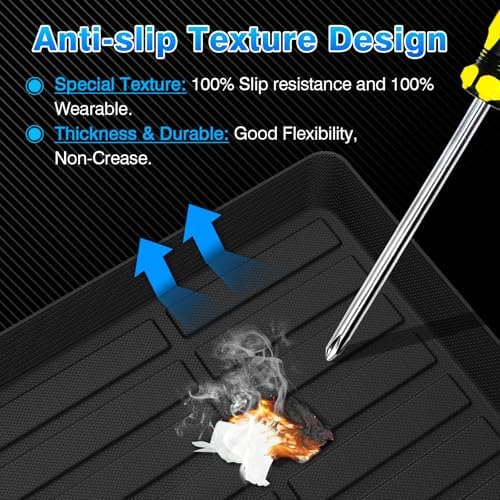 Escape Cargo Liner - Trunk Mat for Ford Escape Hybrid 5 Seats 2020-2026, All Weather Cargo Mat for Escape Accessories, Heavy Duty Car Mats, Car Accessories - Image 5