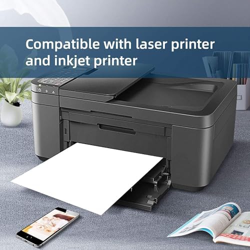 Full Sheet Shipping Labels 8.5 x 11 for Laser & Inkjet Printers, 500 Sheets 500 Labels Self Adhesive Full Page Labels 8.5 x 11 White, Whole Page Label Stickers, Mailing Label Sheets - Image 3