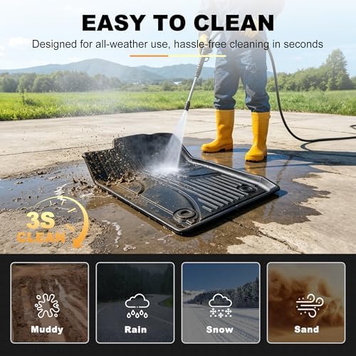 All Weather TPE Floor Mats & Cargo Liner & Seat Back Cover Full Set for 2011-2021 Jeep Grand Cherokee 5-Passenger (Exclude L/2022 WL Models) Waterproof Anti-Slip Car Accessories - Image 7