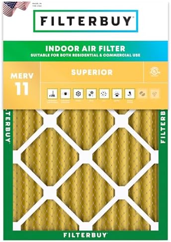 Filterbuy 28x30x2 Air Filter MERV 11 Pet & Allergy Defense (1-Pack) by Filterbuy