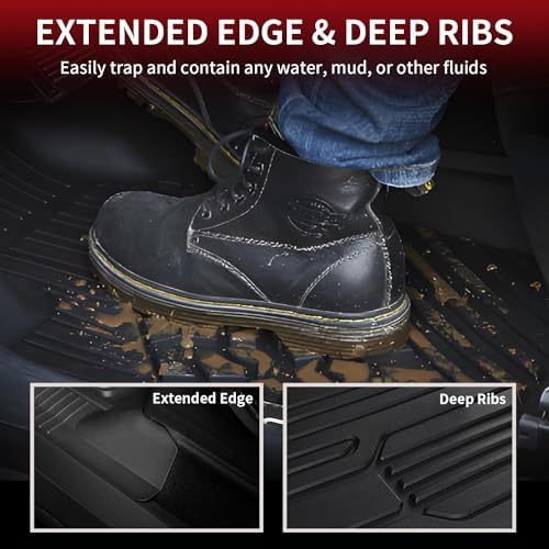 LASFIT Floor Mat for Ford F150 2015–2026 SuperCrew & Super Cab 1st Row Only - Image 4