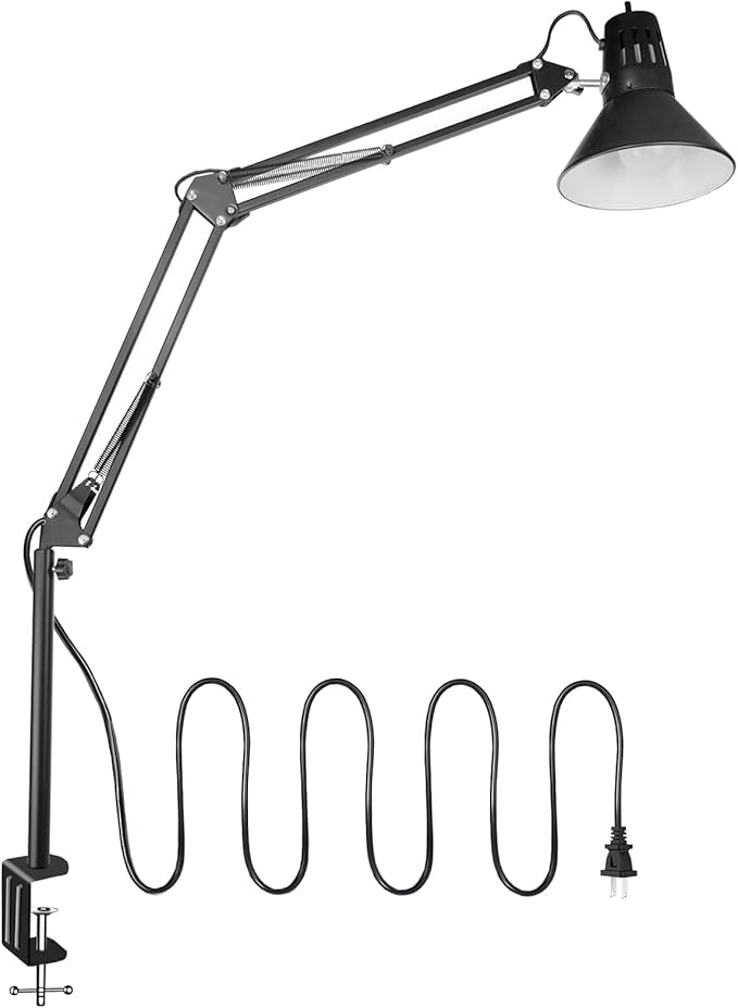 Desk Lamp for Home Office Eye-Caring Metal Extra Tall Swing Arm High Intensity - Image 8