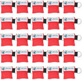 CPR Keychain Face Shields with One-Way Valve, 25 Pack by ArcherMedTech