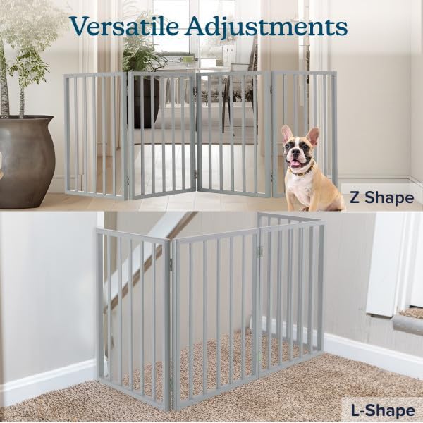 Pet Gate - 4-Panel Indoor Foldable Dog Fence - Image 5