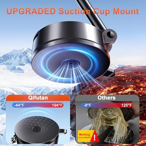 Qifutan for MagSafe Dash Mounted Holders Phone Holders for Your Car Phone Mount for Car Windshield Dashboard Universal Desk Mounts Hands Free Automobile Cell Phone Holder Fit for iPhone Smartphone - Image 4
