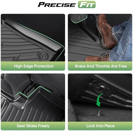 Cartist Floor Mats for Ford Explorer (Only for 7 Seats) 2020-2025 2026, All Weather Cargo Liner for Explorer Accessories, Heavy Duty Car Mats, Car Accessories - Image 3