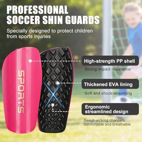 Soccer Shin Guards for Kids Youth Toddler, Shin Pads for Age 2-12 - Image 3