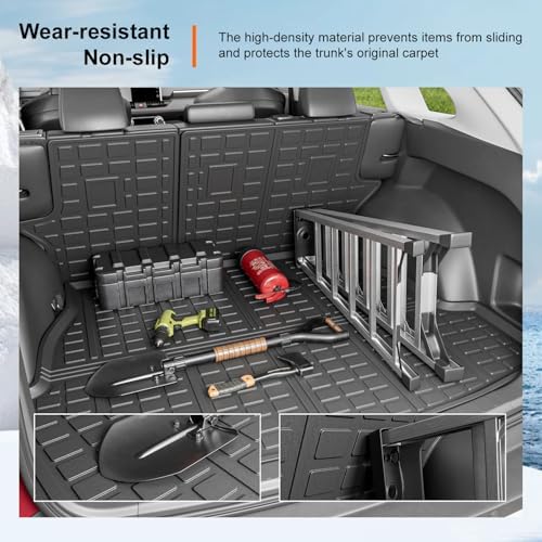 powoq Cargo Mat & Backrest Mats Compatible with 2019-2025 Toyota RAV4 - Image 4