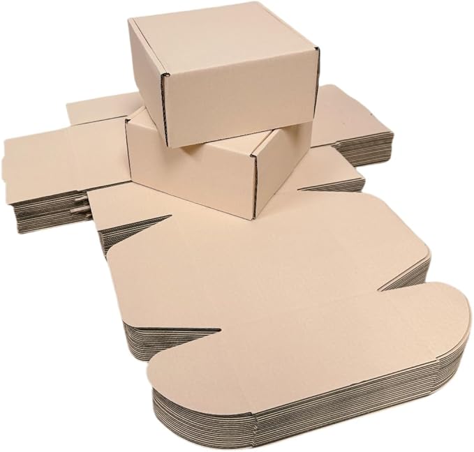 15 Pcs 6 x 6 x 3 inches Corrugated Cardboard Gift Boxes Recyclable Shipping - Image 4
