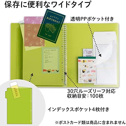 Far East Pape rules Brewster Green A4 binder system wide 30 hole (japan import) - Image 2