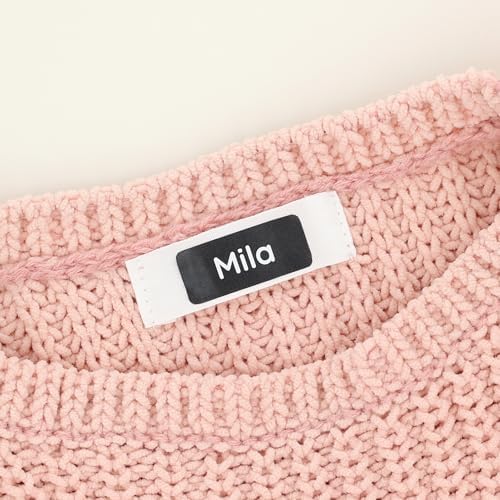 TeddyLabels - Clothing Labels for Nursing Home (120) – Self-Adhesive Name Tags for Clothes and Personal Items. Personalized Labels for Daycare, Nursing Homes, and Laundry Use - Black - Image 3