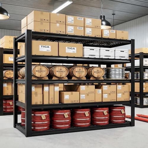 Romorgniz 60" W Garage Shelving, Storage Shelves,5 Tier Adjustable Metal Shelving,Metal Storage Shelves 600LBS Per Shelf (3000LBS Total) for Garage,Basement,Warehouse, Workshop,24" D x 72.02" H - Image 5