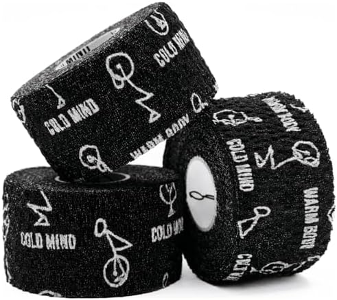 WARM BODY COLD MIND Lifting Thumb Tape for Weightlifting |1.5" x 20.6ft| - Hook Grip Tape for Gym, Powerlifting, Deadlift, Weight Lifting, Athletic Finger Wrap by WARMBODYCOLDMIND