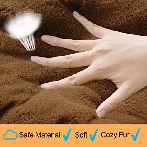 VERZEY Dog Crate Pad Washable Dog Bed for Crate Medium Mat 30-Inch Brown - Image 4