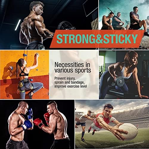 (3 Pack) Black Athletic Sports Tape, Very Strong Easy Tear No Sticky Residue Tape for Athlete & Sport Trainers & First Aid Injury Wrap,Suitable for Bats,Tennis,Gymnastics & Boxing（1.5in X 35ft） - Image 2