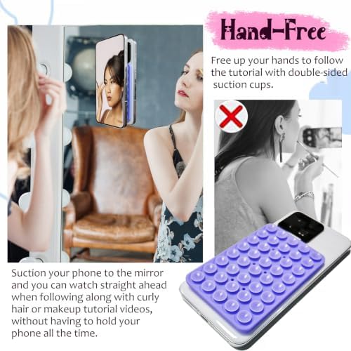 Anteel 2 Pack Silicone Suction Cup Phone Case Mount Double Sided, Hands-Free Silicon Phone Grip with Higher Suction Power for Selfies and Videos, Non Slip Phone Accessories (Light Green) - Image 5