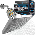 SparkPod Filtered Shower Head, 23-Stage, 8" Square, Polished Chrome by SparkPod
