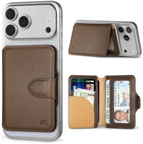 for MagSafe Wallet, Magnetic Phone Wallet RFID Blocking Strong Magnet by MEFON
