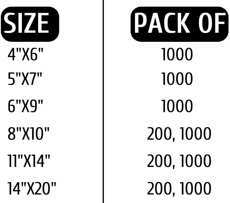 Infinite Pack 6" X 9" 1000 CT Self Seal Clear Poly Bags with Suffocation Warning for Packaging, Shipping Permanent Adhesive - Image 2