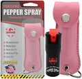 FIGHTSENSE Self Defense Pepper Spray - 1/2 oz Compact Size Maximum Strength Police Grade Formula Best Self Defense Tool for Women W/Leather Pouch Keychain by FIGHTSENSE