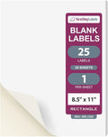 NextDayLabels - Full Page Labels 8.5 x 11 - White Shipping Labels - 8.5 x 11 by NextDayLabels