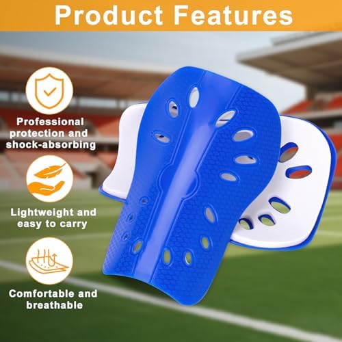 2 Pairs Shin Guards Soccer for Kids,Shin Pads Extra Lightweight Breathable Slide in Shin Guard for Football Training Match Outdoor Activities Protective Slip-in Shin Guards for Boys Girls - Image 4