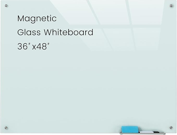 Glass Magnetic White Board by Gooderboard