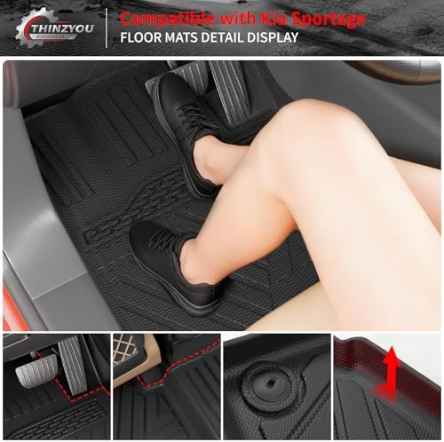 Floor Mats Set for 2023 2024 2025 2026 Kia Sportage Gas - Image 3