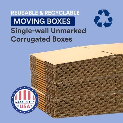 Box USA 24x24x12 Corrugated Cardboard Double Wall Boxes Large, 24”L x 24”W x 12”H, Pack of 10 Shipping, Packaging, Moving, Storage Box for Home or Business, Strong Wholesale Bulk Boxes - Image 3
