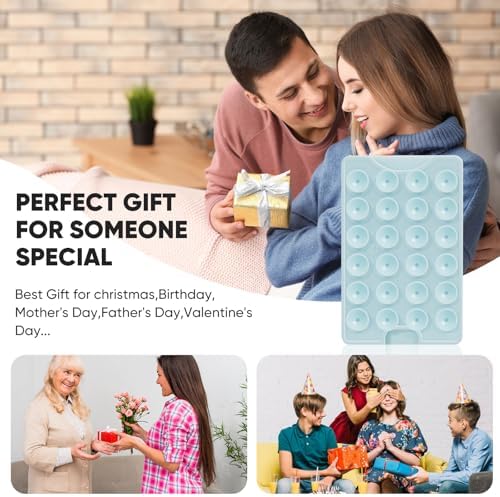 Suction Phone Card Holder Adhesive Mount,Up to 3 Cards,Baby Blue - Image 6