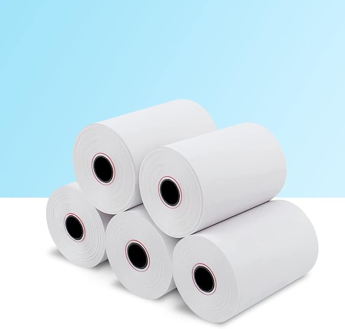 RyhamPaper 60 Rolls Thermal Receipt Paper, 3-1/8" x 230ft, Biodegradable by RyhamPaper