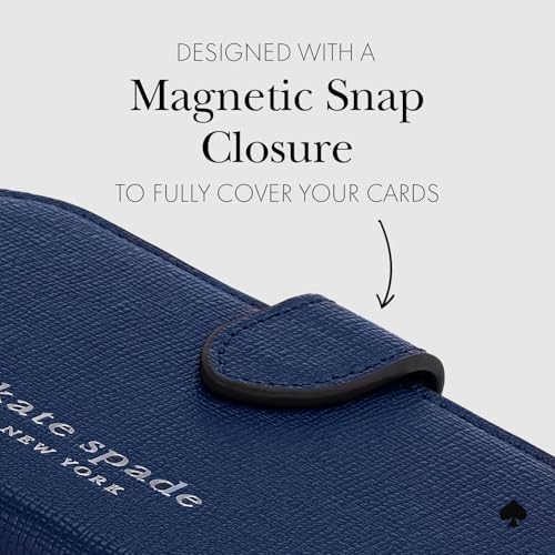 kate spade new york Morgan Magnetic Card Holder/Wallet - Navy - Image 3