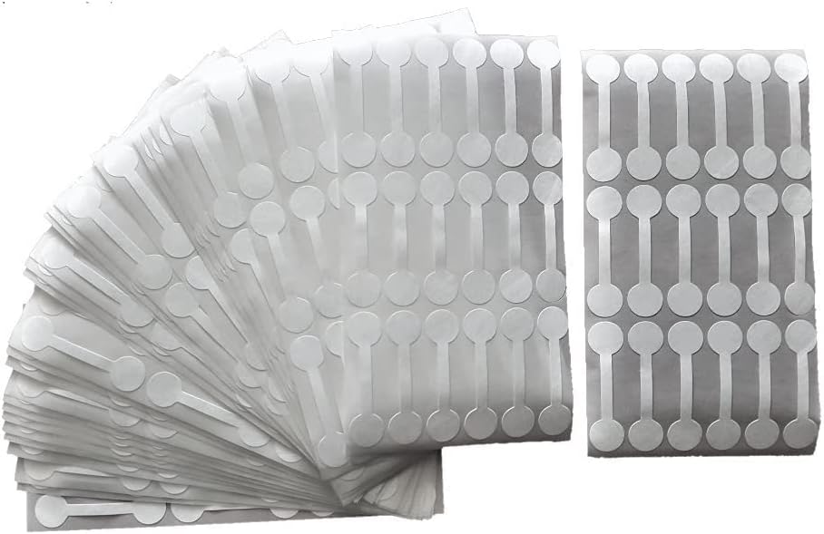 500 Piece Value Pack Jewelry Repair, Price and Identification Tags/Tyvek Self Adhesive Rectangle/Dumbbell/Barbell Jewelry Price Tags (Long - 1 7/8" x 1/2" (47 x 12mm), White) - Image 4