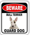 BEWARE BULL TERRIER GUARD DOG Aluminum Composite Outdoor Sign 15" x18" Metal Security Notice for Yard, Fence, Porch, Property, and Business – No Trespassing, Warning, Attack Dogs, Protection by WorkHouseSigns