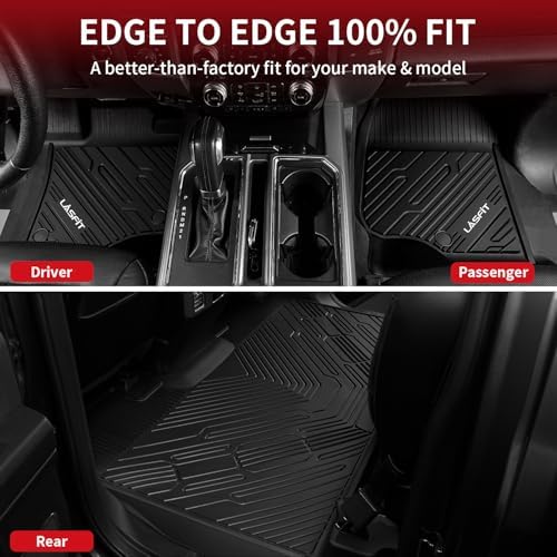 LASFIT Floor Mats for Ford F250/F350/F450 2012-2016 Crew Cab Carpet Floor - Image 6